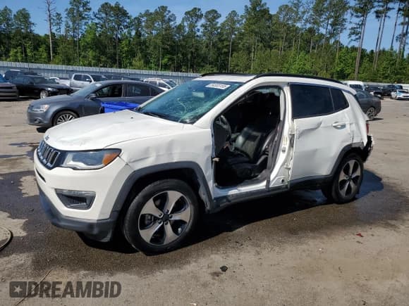 ✅ 2020 Jeep Compass Latitude • VIN: 3C4NJCBB8LT257269 • Lot: 54303155. Listed on Copart with 41,712 mi. Free auction sales archive from the USA and detailed vehicle history report at DreamBid. Image 1.