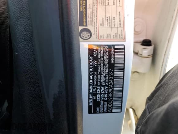 ✅ 2012 Mercedes-Benz CLS 550 • VIN: WDDLJ9BB9CA043527 • Lot: 47211585. Listed on Copart with 153,278 mi. Free auction sales archive from the USA and detailed vehicle history report at DreamBid. Image 12.