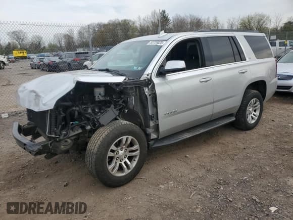 ✅ 2020 Chevrolet Tahoe LT • VIN: 1GNSKBKC1LR143522 • Lot: 53720025. Listed on Copart with Not provided. Free auction sales archive from the USA and detailed vehicle history report at DreamBid. Image 1.