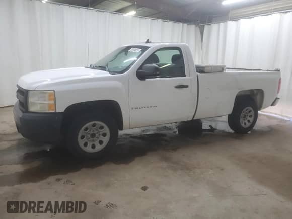 2008 Chevrolet Silverado 1500 Work Truck with VIN 1GCEC14C68E100786, listed as a Copart auction lot 61038145 with 165,357 mi miles and Clean title. Bid and sale history available at DreamBid. Image 1.