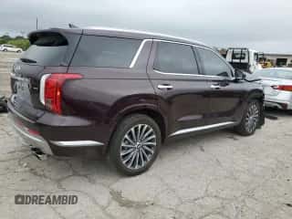 2024 Hyundai Palisade Calligraphy с VIN KM8R7DGE0RU734487, выставлен на аукционе Copart как лот 64662714 с пробегом 6 034 миль миль и Списание • Salvage title. История ставок и продаж доступна на DreamBid. Изображение 3.