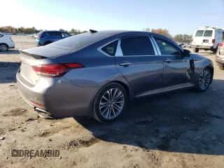 2016 Hyundai Genesis 3.8L with VIN KMHGN4JE1GU125413, listed as a Copart auction lot 77547004 with 107,578 mi miles and Salvage title. Bid and sale history available at DreamBid. Image 3.
