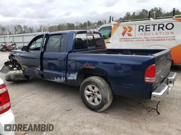 2004 Dodge Dakota SLT with VIN 1D7HL48K54S535042, listed as a Copart auction lot 40510104 with Not provided miles and Salvage title. Bid and sale history available at DreamBid. Image 2.
