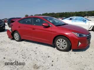 2020 Hyundai Elantra SE with VIN KMHD74LFXLU080341, listed as a Copart auction lot 81071985 with 42,038 mi miles and Salvage title. Bid and sale history available at DreamBid. Image 4.