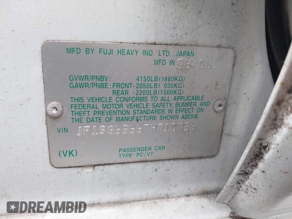 ✅ 2007 Subaru Forester X • VIN: JF1SG65667H710736 • Lot: 43244105. Listed on IAAI with 199,681 mi. Free auction sales archive from the USA and detailed vehicle history report at DreamBid. Image 9.