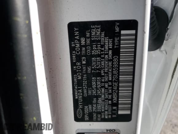 ✅ 2025 Hyundai Palisade SEL • VIN: KM8R24GE7SU859880 • Lot: 41449195. Listed on Copart with 279 mi. Free auction sales archive from the USA and detailed vehicle history report at DreamBid. Image 15.