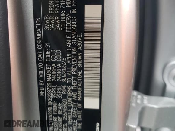 ✅ 2019 Volvo XC60 Inscription • VIN: LYVA22RLXKB228729 • Lot: 66799772. Listed on Copart with 34,917 mi. Free auction sales archive from the USA and detailed vehicle history report at DreamBid. Image 10.