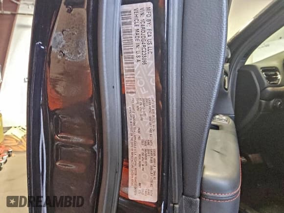 ✅ 2024 Dodge Durango GT Plus • VIN: 1C4RDJDG4RC238096 • Lot: 94176675. Listed on Copart with 33,414 mi. Free auction sales archive from the USA and detailed vehicle history report at DreamBid. Image 13.