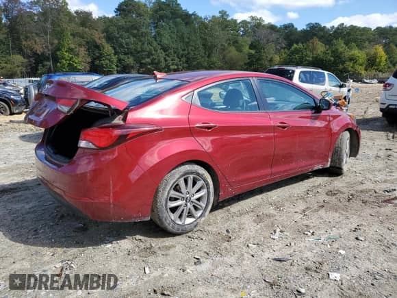 2016 Hyundai Elantra SE with VIN 5NPDH4AEXGH652715, listed as a Copart auction lot 85778915 with 108,996 mi miles and Salvage title. Bid and sale history available at DreamBid. Image 3.