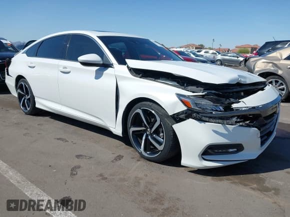✅ 2019 Honda Accord Sport • VIN: 1HGCV2F30KA023076 • Lot: 41969642. Listed on IAAI with 62,631 mi. Free auction sales archive from the USA and detailed vehicle history report at DreamBid. Image 1.