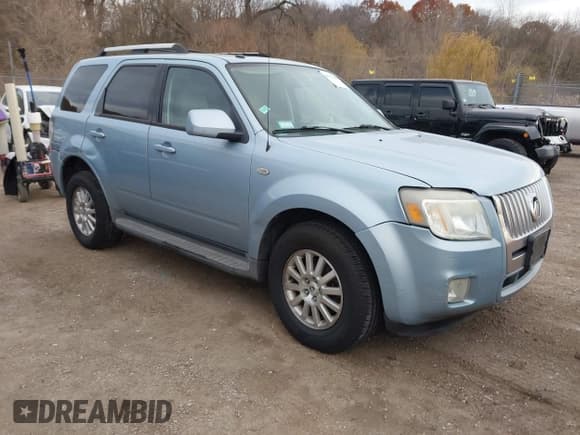 ✅ 2009 Mercury Mariner Premier • VIN: 4M2CU87G69KJ05544 • Lot: 43717080. Wystawiony na IAAI z przebiegiem 123 527 mil. Bezpłatny archiwum sprzedaży aukcyjnych z USA i szczegółowy raport historii pojazdu na DreamBid. Zdjęcie 1.