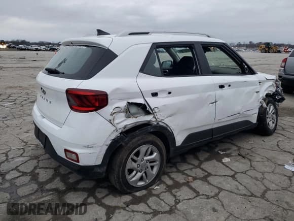 ✅ 2020 Hyundai Venue SEL • VIN: KMHRC8A33LU015364 • Lot: 83987554. Listed on Copart with 95,140 mi. Free auction sales archive from the USA and detailed vehicle history report at DreamBid. Image 3.