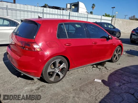 ✅ 2017 Volkswagen Golf GTI S • VIN: 3VW4T7AU2HM027631 • Lot: 95001415. Listed on Copart with 181,399 mi. Free auction sales archive from the USA and detailed vehicle history report at DreamBid. Image 3.