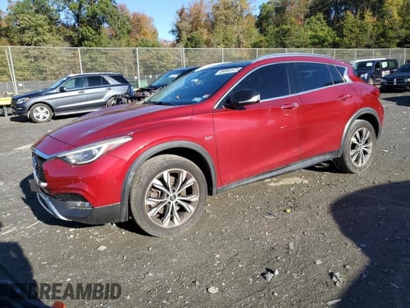 ✅ 2017 Infiniti QX30 Premium • VIN: SJKCH5CR3HA019173 • Lot: 86866975. Listed on Copart with Not provided. Free auction sales archive from the USA and detailed vehicle history report at DreamBid. Image 1.