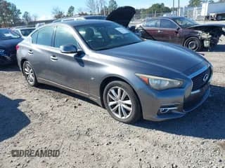 ✅ 2014 Infiniti Q50 Premium • VIN: JN1BV7ARXEM693629 • Lot: 43677891. Listed on IAAI with 224,891 mi. Free auction sales archive from the USA and detailed vehicle history report at DreamBid. Image 1.