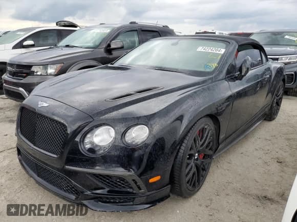 ✅ 2018 Bentley Continental GT • VIN: SCBGB3ZA5JC067377 • Lot: 74224204. Listed on Copart with 13,296 mi. Free auction sales archive from the USA and detailed vehicle history report at DreamBid. Image 1.