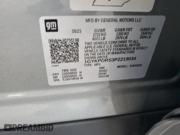 ✅ 2023 Cadillac XT6 AWD Premium Luxury • VIN: 1GYKPDRS3PZ219034 • Lot: 85267735. Listed on Copart with 49,368 mi. Free auction sales archive from the USA and detailed vehicle history report at DreamBid. Image 13.