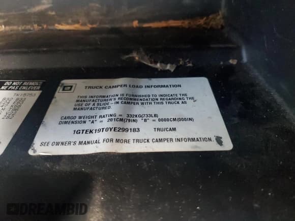 ✅ 2000 GMC Sierra 1500 SLE • VIN: 1GTEK19T0YE299183 • Лот: 91301065. Опубликован ранее на Copart с пробегом Не указан. Бесплатный доступ к архиву аукционных продаж из США и подробный отчёт об истории автомобиля на DreamBid. Изображение 12.