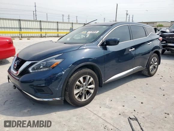 ✅ 2018 Nissan Murano S • VIN: 5N1AZ2MG8JN135661 • Lot: 71736545. Wystawiony na Copart z przebiegiem 121 499 mil. Bezpłatny archiwum sprzedaży aukcyjnych z USA i szczegółowy raport historii pojazdu na DreamBid. Zdjęcie 1.