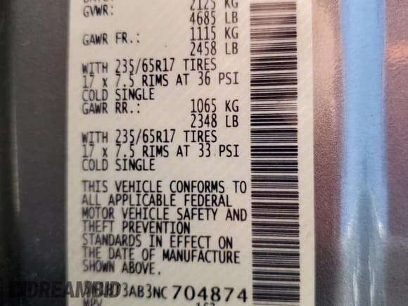 ✅ 2022 Nissan Rogue S • VIN: 5N1BT3AB3NC704874 • Lot: 80163535. Listed on Copart with 36,643 mi. Free auction sales archive from the USA and detailed vehicle history report at DreamBid. Image 14.