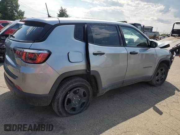 ✅ 2020 Jeep Compass Sport • VIN: 3C4NJCABXLT230303 • Lot: 68456155. Listed on Copart with 75,561 mi. Free auction sales archive from the USA and detailed vehicle history report at DreamBid. Image 3.