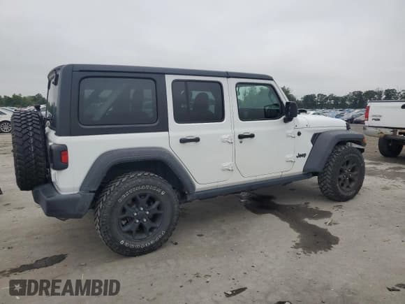 ✅ 2021 Jeep Wrangler Unlimited Sport • VIN: 1C4HJXDNXMW817378 • Lot: 70024835. Listed on Copart with 8,126 mi. Free auction sales archive from the USA and detailed vehicle history report at DreamBid. Image 3.