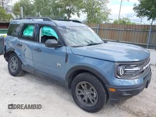 ✅ 2024 Ford Bronco Sport Big Bend • VIN: 3FMCR9B60RRF67066 • Lot: 43069341. Listed on IAAI with 1,414 mi. Free auction sales archive from the USA and detailed vehicle history report at DreamBid. Image 1.