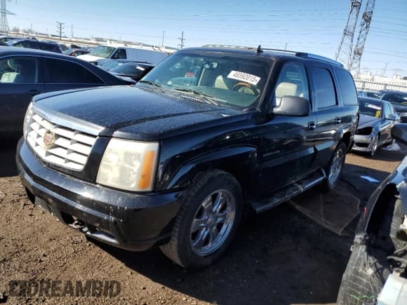 ✅ 2006 Cadillac Escalade • VIN: 1GYEK63NX6R145359 • Lot: 46592015. Listed on Copart with 223,062 mi. Free auction sales archive from the USA and detailed vehicle history report at DreamBid. Image 1.