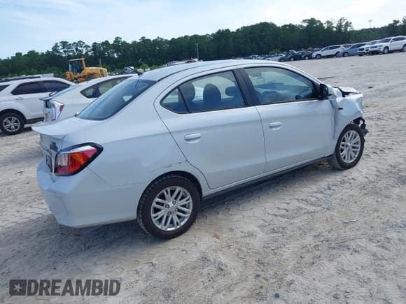 ✅ 2023 Mitsubishi Mirage ES • VIN: ML32FUFJ7PHF02066 • Лот: 42738552. Опубликован ранее на IAAI с пробегом 37 506 миль. Бесплатный доступ к архиву аукционных продаж из США и подробный отчёт об истории автомобиля на DreamBid. Изображение 4.