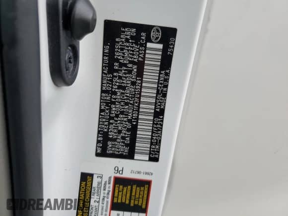 2015 Toyota Camry LE с VIN 4T1BD1FK3FU159281, выставлен на аукционе Copart как лот 89527015 с пробегом 335 667 миль миль и Чистый • Clean title. История ставок и продаж доступна на DreamBid. Изображение 12.