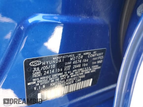 ✅ 2019 Genesis G70 Advanced • VIN: KMTG34LAXKU017466 • Lot: 68123045. Listed on Copart with 88,625 mi. Free auction sales archive from the USA and detailed vehicle history report at DreamBid. Image 12.