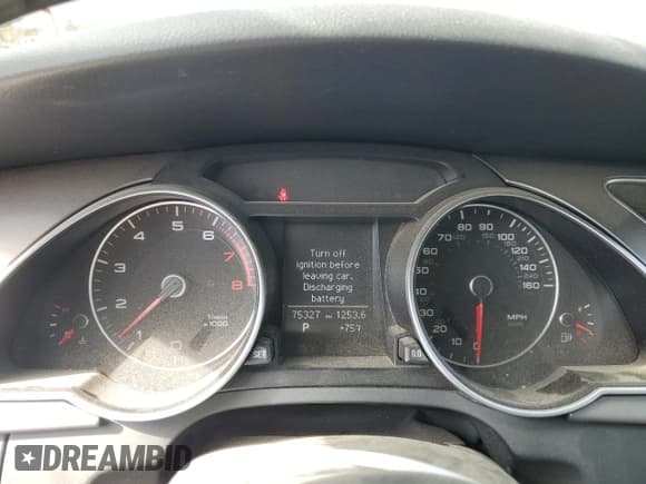 ✅ 2013 Audi A5 Premium • VIN: WAUCFAFH6DN017633 • Lot: 82250635. Listed on Copart with 75,327 mi. Free auction sales archive from the USA and detailed vehicle history report at DreamBid. Image 9.