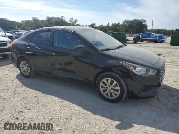 ✅ 2019 Hyundai Accent SEL • VIN: 3KPC24A33KE038761 • Lot: 91157215. Listed on Copart with 128,478 mi. Free auction sales archive from the USA and detailed vehicle history report at DreamBid. Image 4.