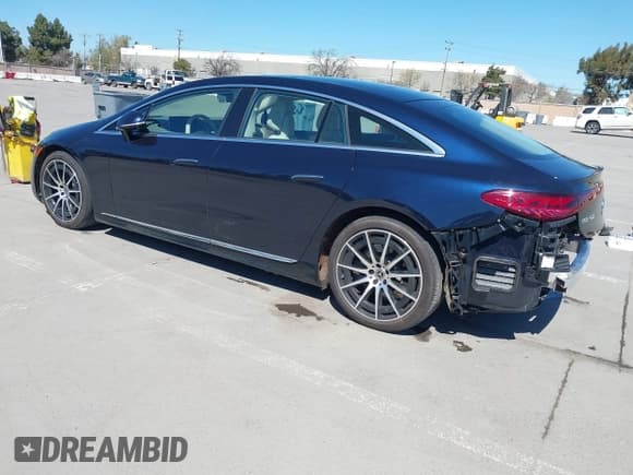 ✅ 2023 Mercedes-Benz EQS 450 • VIN: W1KCG2EB8PA036382 • Lot: 41868395. Listed on IAAI with 19,376 mi. Free auction sales archive from the USA and detailed vehicle history report at DreamBid. Image 3.