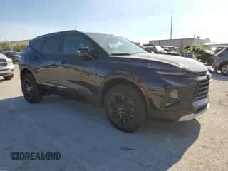 2021 Chevrolet Blazer LT with VIN 3GNKBCR46MS519635, listed as a Copart auction lot 60916644 with 27,933 mi miles and Salvage title. Bid and sale history available at DreamBid. Image 4.