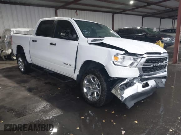 ✅ 2023 Ram 1500 Big Horn • VIN: 1C6RRFFG7PN698664 • Lot: 41103495. Listed on IAAI with 34,307 mi. Free auction sales archive from the USA and detailed vehicle history report at DreamBid. Image 1.