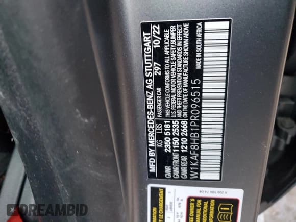 ✅ 2023 Mercedes-Benz C 43 AMG • VIN: W1KAF8HB1PR096515 • Lot: 82021674. Wystawiony na Copart z przebiegiem 18 594 mil. Bezpłatny archiwum sprzedaży aukcyjnych z USA i szczegółowy raport historii pojazdu na DreamBid. Zdjęcie 12.