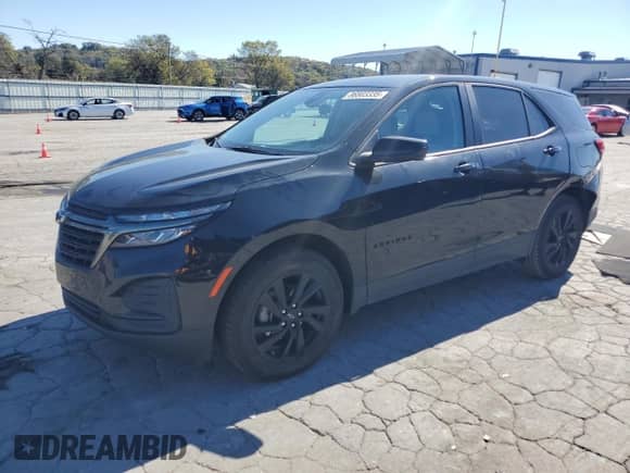 2024 Chevrolet Equinox LS with VIN 3GNAXHEG7RL222238, listed as a Copart auction lot 86803335 with 21,910 mi miles and Salvage title. Bid and sale history available at DreamBid. Image 1.