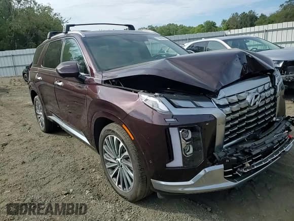 ✅ 2024 Hyundai Palisade Calligraphy • VIN: KM8R7DGE7RU708601 • Лот: 71941994. Опубликован ранее на Copart с пробегом 12 421 миль. Бесплатный доступ к архиву аукционных продаж из США и подробный отчёт об истории автомобиля на DreamBid. Изображение 12.