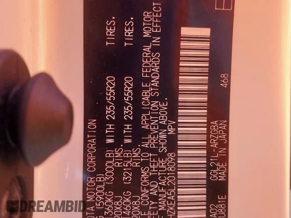 ✅ 2020 Lexus RX 350L • VIN: JTJHZKEA5L2018098 • Lot: 65754025. Listed on Copart with 45,287 mi. Free auction sales archive from the USA and detailed vehicle history report at DreamBid. Image 14.