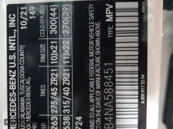 ✅ 2022 Mercedes-Benz GLE 53 AMG • VIN: 4JGFD6BB4NA588451 • Lot: 66926285. Listed on Copart with 52,193 mi. Free auction sales archive from the USA and detailed vehicle history report at DreamBid. Image 13.