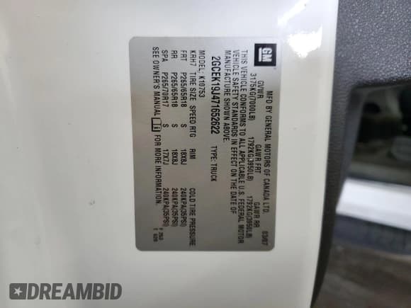 ✅ 2007 Chevrolet Silverado 1500 LTZ • VIN: 2GCEK19J471652622 • Lot: 73006544. Listed on Copart with 215,230 mi. Free auction sales archive from the USA and detailed vehicle history report at DreamBid. Image 13.