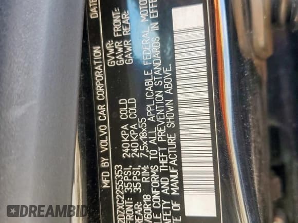 ✅ 2012 Volvo XC60 3.0L • VIN: YV4902DZXC2255353 • Lot: 61434865. Wystawiony na Copart z przebiegiem 152 729 mil. Bezpłatny archiwum sprzedaży aukcyjnych z USA i szczegółowy raport historii pojazdu na DreamBid. Zdjęcie 13.