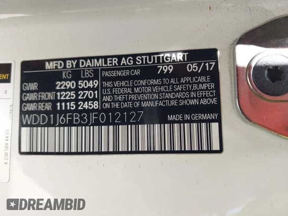 ✅ 2018 Mercedes-Benz E 400 • VIN: WDD1J6FB3JF012127 • Lot: 42530428. Listed on IAAI with 90,829 mi. Free auction sales archive from the USA and detailed vehicle history report at DreamBid. Image 9.