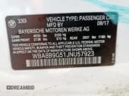 ✅ 2018 BMW 3 Series 330i • VIN: WBA8B9G51JNU57923 • Lot: 58556075. Listed on Copart with 62,365 mi. Free auction sales archive from the USA and detailed vehicle history report at DreamBid. Image 13.