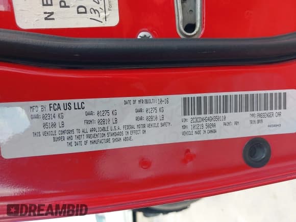 ✅ 2016 Dodge Charger SXT • VIN: 2C3CDXHG4GH350110 • Лот: 42531863. Опубликован ранее на IAAI с пробегом 129 223 миль. Бесплатный доступ к архиву аукционных продаж из США и подробный отчёт об истории автомобиля на DreamBid. Изображение 9.