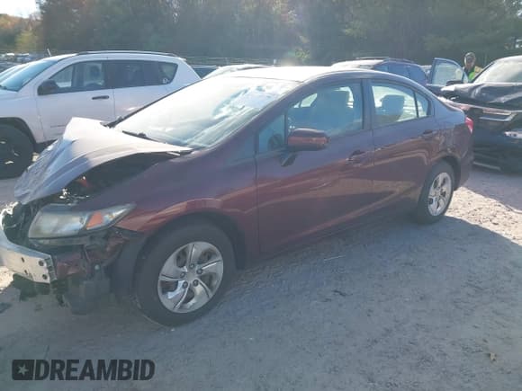 ✅ 2015 Honda Civic LX • VIN: 19XFB2F52FE253145 • Лот: 43613075. Опубликован ранее на IAAI с пробегом 130 795 миль. Бесплатный доступ к архиву аукционных продаж из США и подробный отчёт об истории автомобиля на DreamBid. Изображение 2.