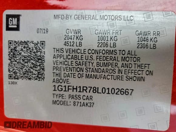 ✅ 2020 Chevrolet Camaro 2SS • VIN: 1G1FH1R78L0102667 • Lot: 90145745. Wystawiony na Copart z przebiegiem 45 383 mil. Bezpłatny archiwum sprzedaży aukcyjnych z USA i szczegółowy raport historii pojazdu na DreamBid. Zdjęcie 14.