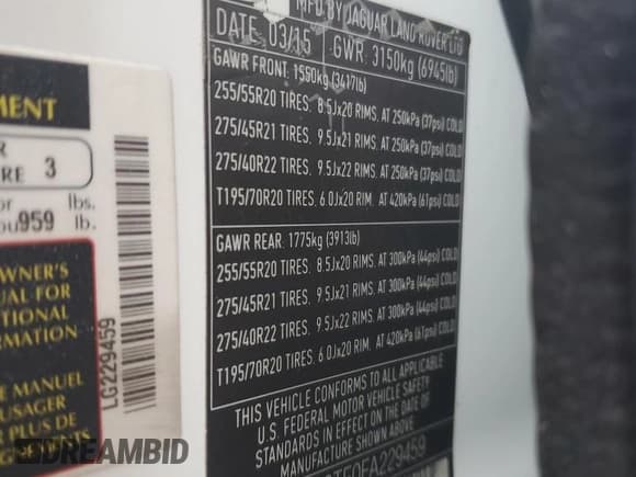 ✅ 2015 Land Rover Range Rover Supercharged • VIN: SALGS3TF0FA229459 • Lot: 90620105. Wystawiony na Copart z przebiegiem 150 621 mil. Bezpłatny archiwum sprzedaży aukcyjnych z USA i szczegółowy raport historii pojazdu na DreamBid. Zdjęcie 13.