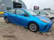 2021 Toyota Prius L Eco with VIN JTDKAMFU6M3145619, listed as a Copart auction lot 60266185 with 43,256 mi miles and Salvage title. Bid and sale history available at DreamBid. Image 4.
